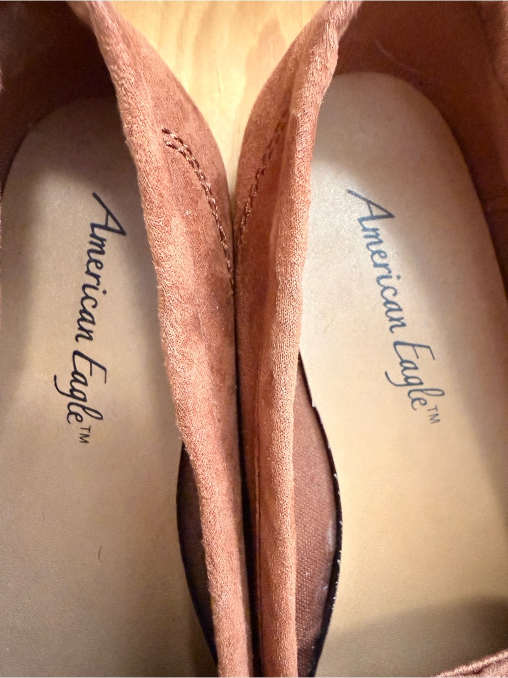 American Eagle Faux Suede Loafers, sz 8 - Picture 6 of 8
